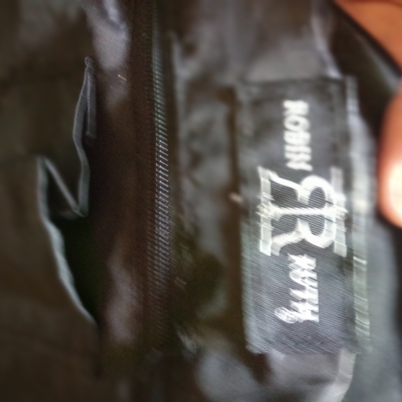 NWT Robin Ruth LOS ANGELES Tote Travel Bag Purse Blue Black Zip Closure - Picture 7 of 9